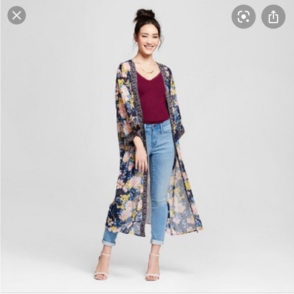 Xhilaration duster kimono